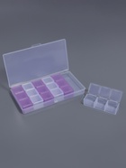 Органайзер для хранения мелочей, 18 ячеек, 15×8×2 см, МИКС - Фото 5