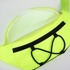 Сумка поясная со шнуровкой, цвет жёлтый - фото 22576878