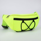 Сумка поясная со шнуровкой, цвет жёлтый - фото 23266463