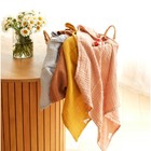 Полотенце уголок муслиновое Крошка Я, 75х75 см, цвет пудровый, 100% хлопок, 3-сл, 180 гр/м2 - фото 22588767