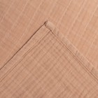 Полотенце уголок муслиновое Крошка Я, 75х75 см, цвет пудровый, 100% хлопок, 3-сл, 180 гр/м2 - фото 22588764