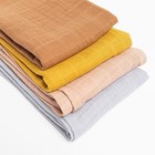 Полотенце муслиновое LoveLife, 50*90 см, корица, 100% хл, 3-сл, 180 гр/м2 - фото 22588814