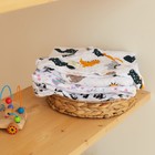 Полотенце уголок муслиновое Крошка Я «Единороги», 75х75 см, 100% хлопок, 3-сл, 180 гр/м2 - фото 28191691