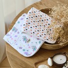 Полотенце детское "Сердечки" 50*90см,100% хл, муслин 105 гр/м2, махра 300гр/м2 - фото 25271201