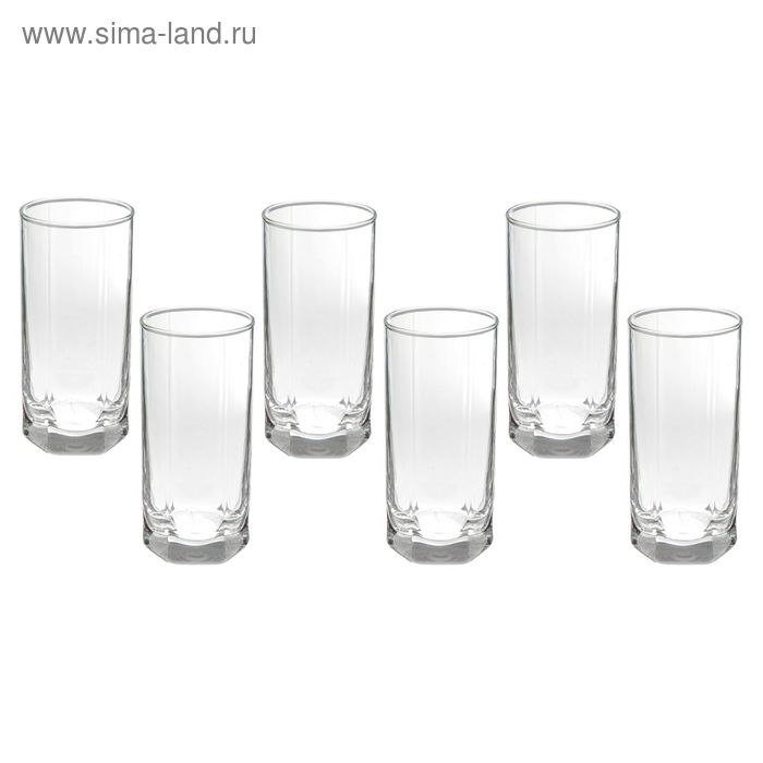 Набор стаканов высоких для коктейля Tango, 6 шт, 294 мл - Фото 1