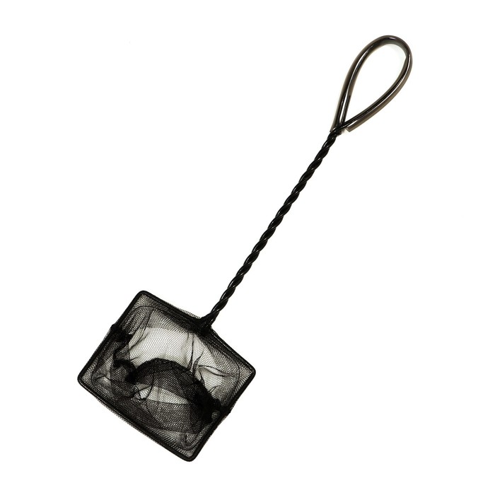 Сачок аквариумный, 10 см, чёрный