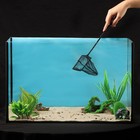 Сачок аквариумный 10 см, черный - Фото 1