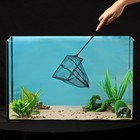 Сачок аквариумный 15 см, черный - Фото 1