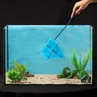 Сачок аквариумный 15 см, синий - Фото 1