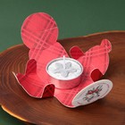 Новогодняя свеча чайная «Снежный кролик», без аромата, 4 х 4 х 1,5 см. - Фото 5