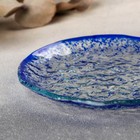 Тарелка стеклянная пирожковая Magistro «Голубой бриллиант», d=14,5 см - Фото 4