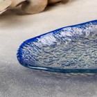Блюдо стеклянное сервировочное Magistro «Голубой бриллиант», овальное, 26×13,5×1,5 см - Фото 4