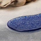 Подставка стеклянная под ложку Magistro «Голубой бриллиант», 24×11×1 см, цвет синий - Фото 4