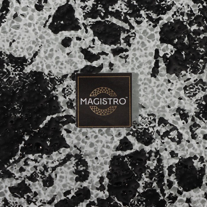 Подставка под ложку Magistro «Мрамор», 24×11×1 см, цвет чёрный - фото 1908927541