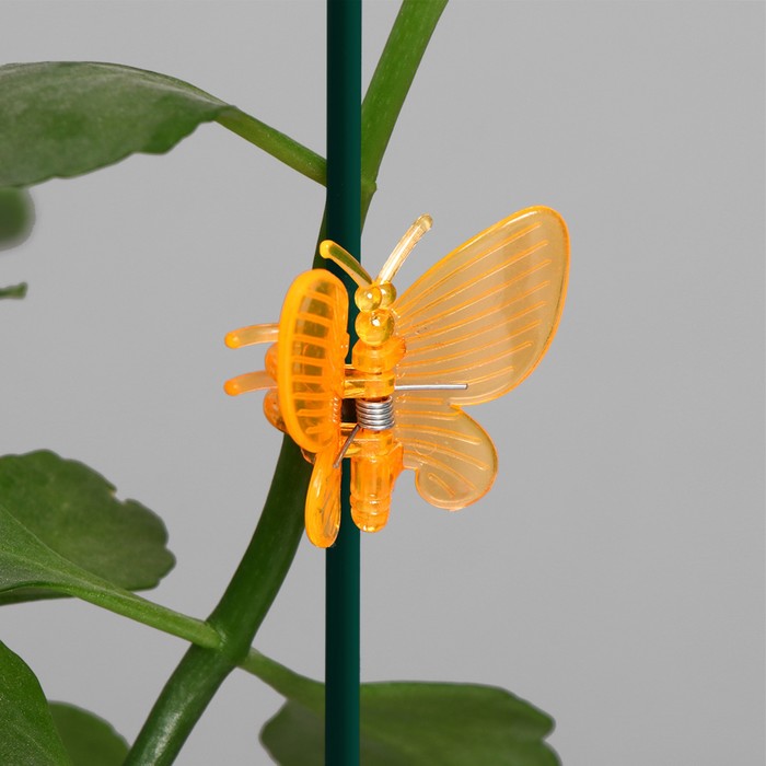 Клипса для растений «Бабочка», набор 10 шт., МИКС