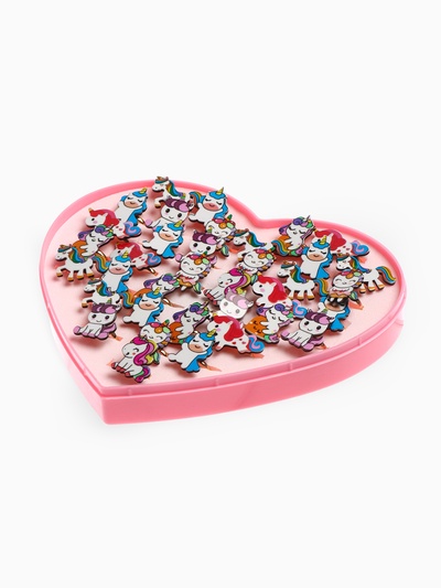 Кольцо детское Выбражулька «Единороги», форма МИКС, разноцветное, безразмерное