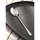 Ложка столовая из нержавеющей стали Magistro Elegance, длина 20,5 см, на подвесе, толщина 2 мм, цвет серебряный - Фото 1