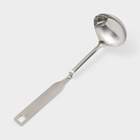 Половник из нержавеющей стали Доляна Bend, 30×9 см, цвет серебряный - Фото 2