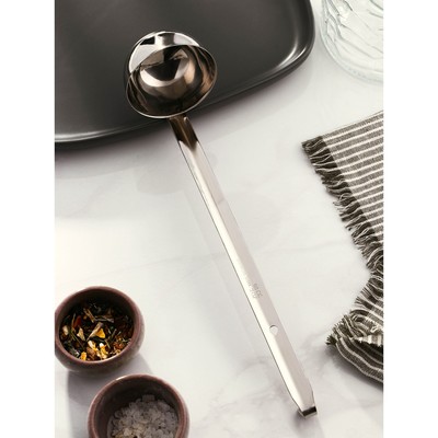 Половник из нержавеющей стали Доляна Everyday, 90 мл, 28×6,5 см, цвет серебряный