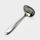 Ложка для соуса из нержавеющей стали Доляна Everyday, 50 мл, 26.5×10 см, толщина 3 мм, серебристая - Фото 2
