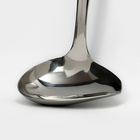 Ложка для соуса из нержавеющей стали Доляна Everyday, 50 мл, 26.5×10 см, толщина 3 мм, серебристая - Фото 4
