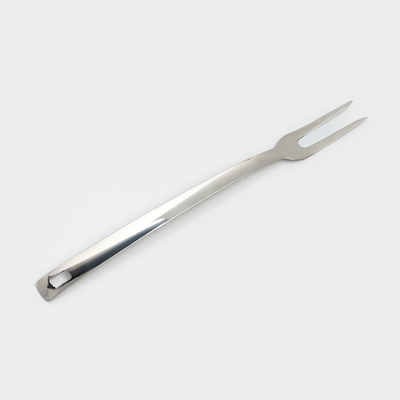 Вилка для мяса Доляна Everyday, h=37×3 см, толщина 3 мм, нержавеющая сталь, серебристая