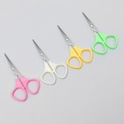 Ножницы маникюрные, прямые, 10,5 см, цвет серебристый/МИКС - Фото 3