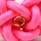 Игрушка резиновая "Молекула" с бубенчиком, 4 см, розовая - Фото 2