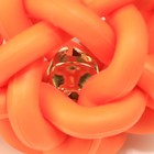 Игрушка резиновая "Молекула" с бубенчиком, 4 см, оранжевая - Фото 2