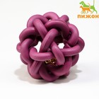 Игрушка резиновая "Молекула" с бубенчиком, 4 см, фиолетовая - фото 4571359