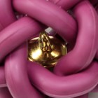 Игрушка резиновая "Молекула" с бубенчиком, 4 см, фиолетовая - фото 6625198