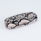 Футляр для очков «Питон», салфетка, цепочка, экокожа, бежевый - Фото 3