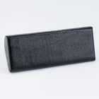 Футляр для очков, шнурок, салфетка, набор, экокожа, чёрный - Фото 3