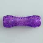 Игрушка-палка из термопластичной резины с утопленной пищалкой, фиолетовая - Фото 2