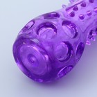 Игрушка-палка из термопластичной резины с утопленной пищалкой, фиолетовая - фото 7060211