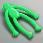 Игрушка для собак "Обезьяна" с пищалкой, 19,5 см, силикон, зелёная - фото 7060215
