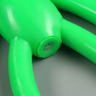 Игрушка для собак "Обезьяна" с пищалкой, 19,5 см, силикон, зелёная - фото 7060216