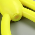 Игрушка для собак "Обезьяна" с пищалкой, 19,5 см, силикон, жёлтая - фото 8789250