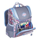 Ранец школьный Стандарт, раскладной, 35×22×12 см, Across 191, наполнение: мешок, серый ACR22-191-9 - Фото 7