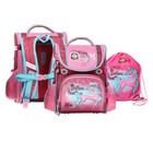Ранец школьный Стандарт, раскладной, 36×29×17 см, Across 191, наполнение: мешок, розовый ACR22-191-10 - Фото 1