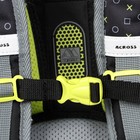 Рюкзак каркасный 36 х 29 х 17 см, Across 192, наполнение: мешок, серый/зелёный ACR22-192-5 - фото 21640517