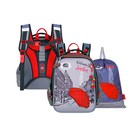 Рюкзак каркасный 36 х 29 х 17 см, Across 192, наполнение: мешок, серый/красный ACR22-192-10 - фото 2100434