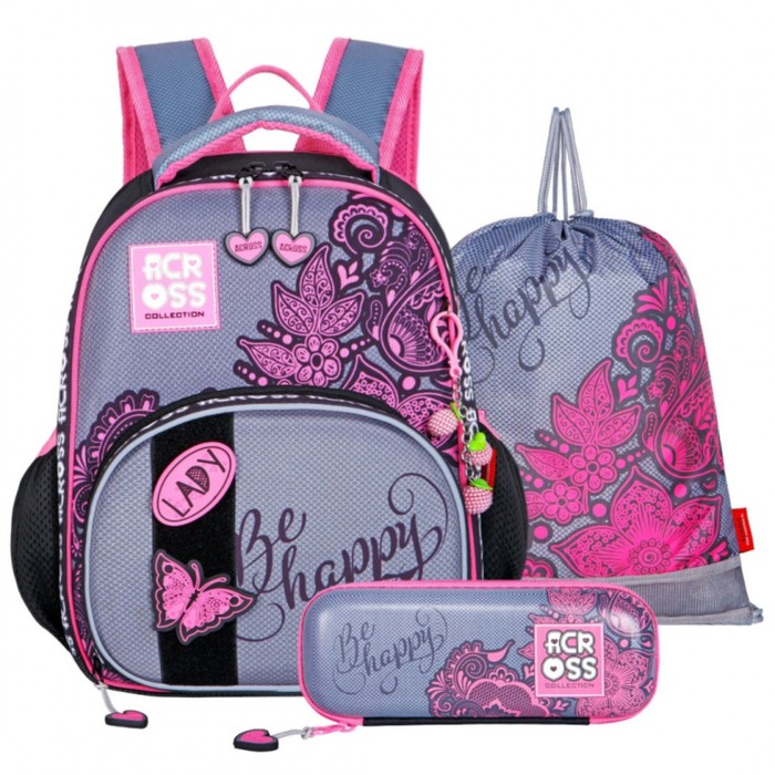 

Рюкзак каркасный 37 х 28 х 12 см, Across, наполнение: мешок, пенал