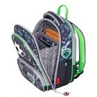 Рюкзак каркасный 36 х 28 х 11 см, Across 198, наполнение: мешок, серый/зеленый ACR22-198-1 - фото 21640615