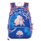 Рюкзак каркасный 36 х 28 х 11 см, Across 198, наполнение: мешок, синий/розовый ACR22-198-4 - фото 21640646