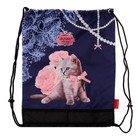 Рюкзак каркасный 36 х 28 х 11 см, Across 198, наполнение: мешок, синий/розовый ACR22-198-4 - фото 21640657