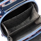 Рюкзак каркасный 36 х 28 х 11 см, Across 198, наполнение: мешок, синий/розовый ACR22-198-4 - фото 21640653