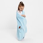 Полотенце детское Крошка Я «Зайчик», 70х140 см, цвет голубой, 100% полиэстер, 360г/м2 - Фото 2
