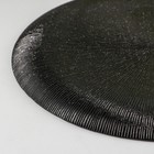 Тарелка стеклянная подстановочная «Звёздная ночь», d=32 см, цвет чёрный - фото 53370925