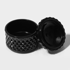 Икорница Доляна «Малифисента», 130 мл, 8.5×10 см, стекло, чёрная - Фото 4